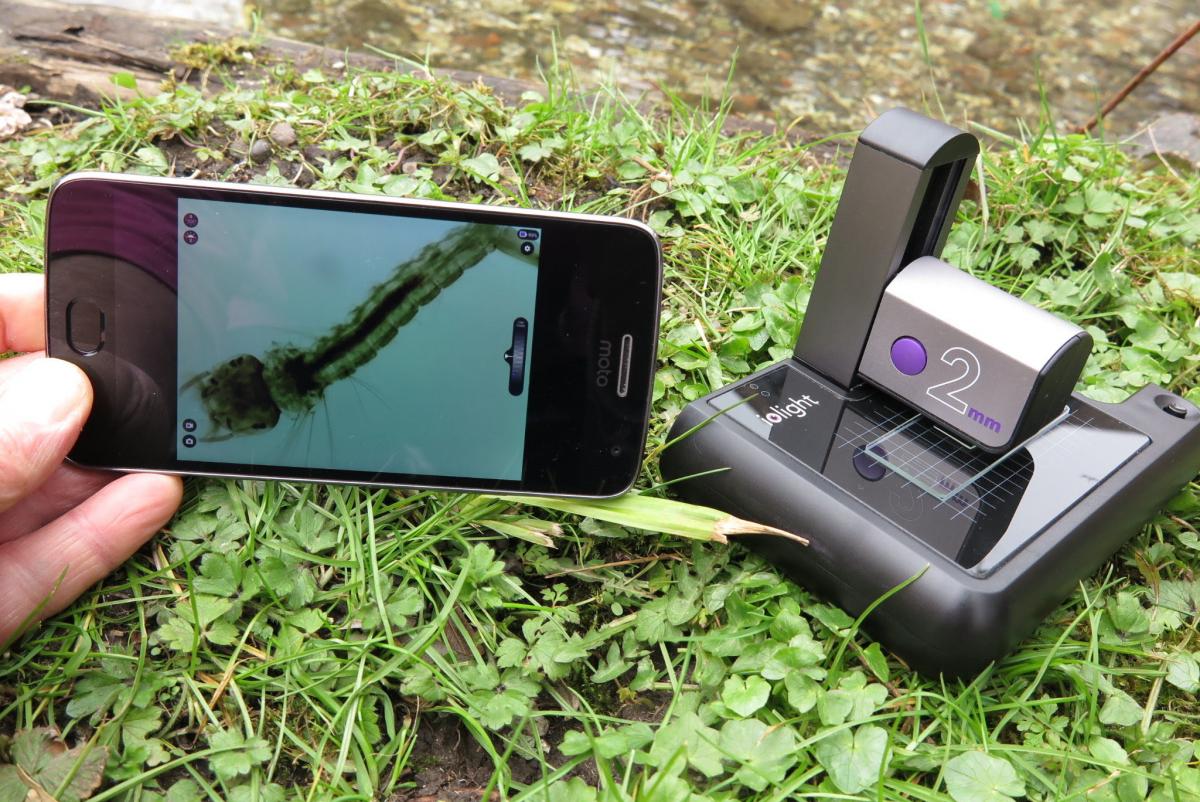 Android app for portable digital microscope Electro Optics